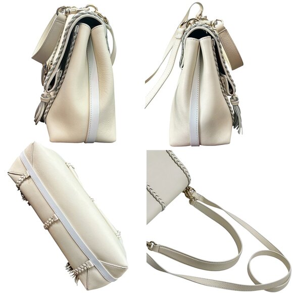 CHLOE Ivory Leather Shoulder Bag - Picture 8 of 14
